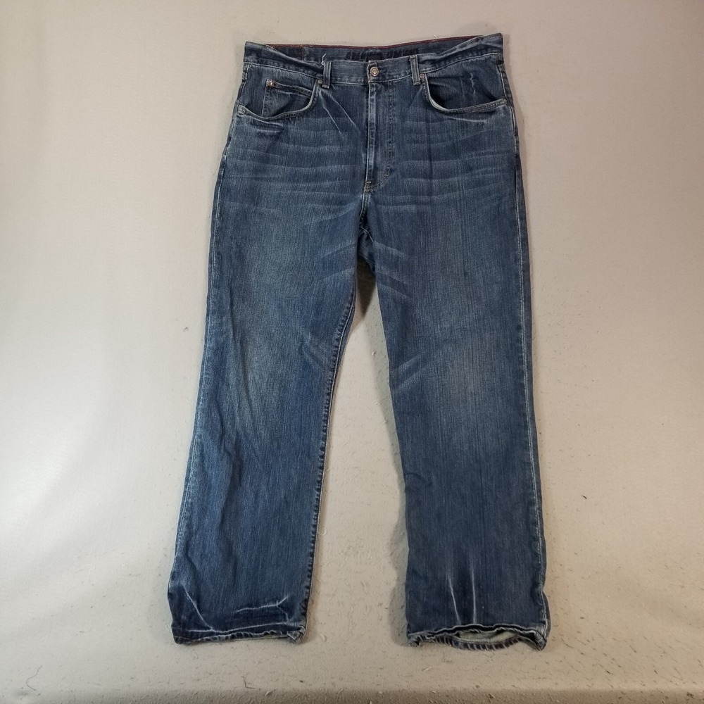 Cremiux jeans men's 38x32 regular straight blue denim pants